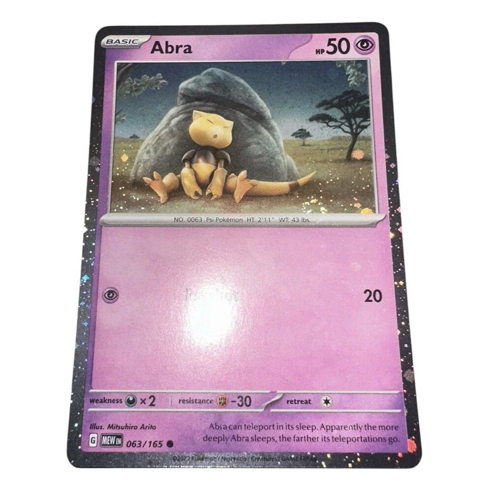 pokemon card abra Master Ball Holo 057/187 SV8a Terastal Festival EX T Common Retreat cost Abra - 063/165 (Reverse Foil)